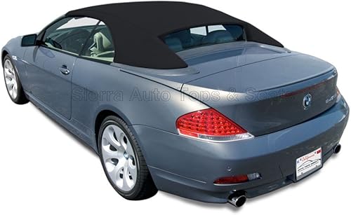 Sierra Auto Tops Convertible Top Reemplazo para BMW Serie 6 (E85), TwillFast RPC, negro