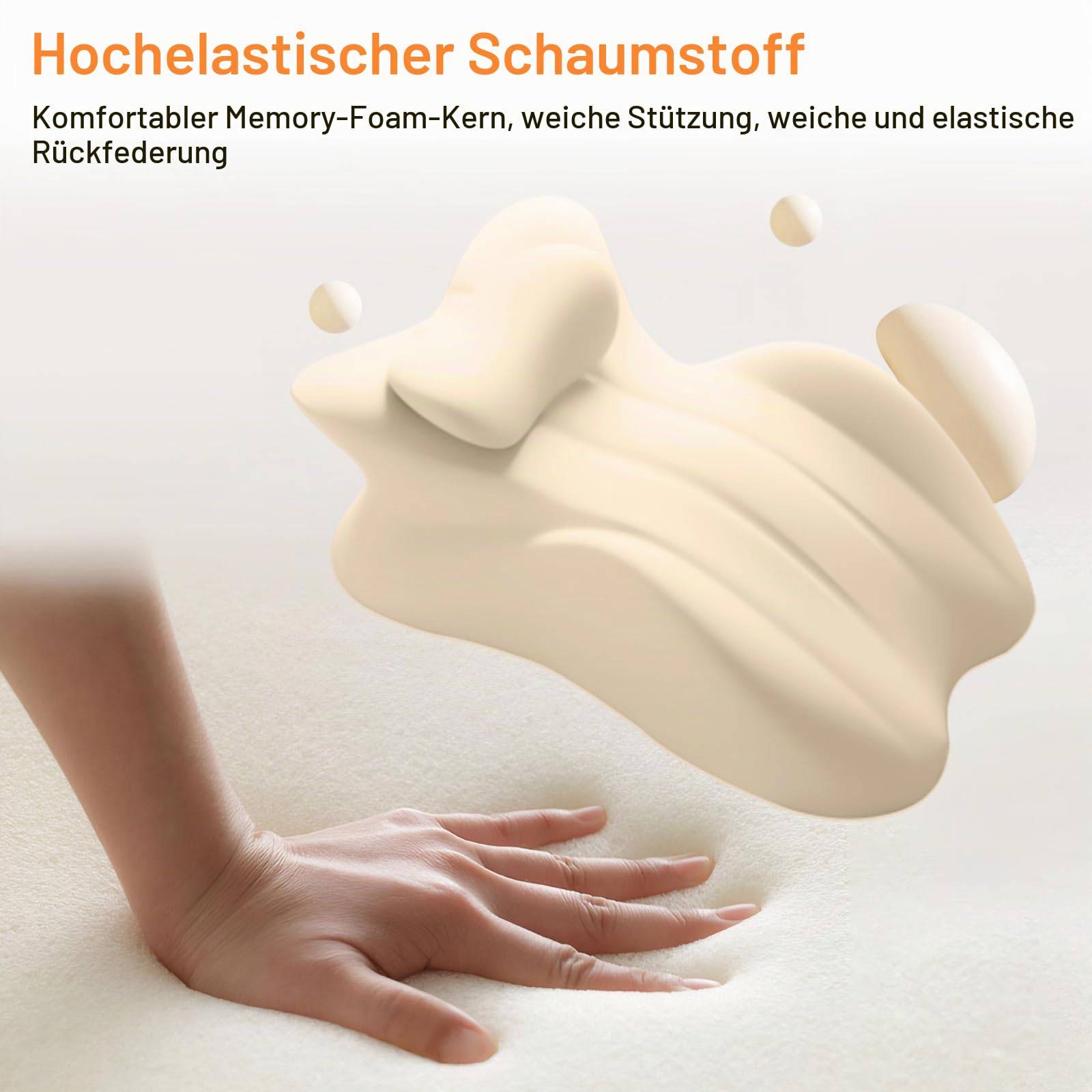 MINGPINHUIUS Keilkissen, Lesekissen & Lendenkissen - Entspannungskissen für Bett, Sofa und Boden - Orthopädisches Stützkissen gegen Rücken- und Nackenschmerzen - Aus Memory Schaumstoff (Dunkelgrau)
