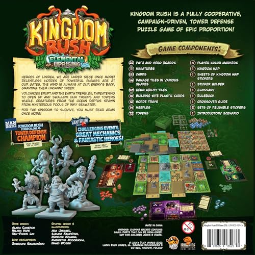 Kingdom Rush: Elemental Uprising Juego de Mesa Estratégico miniatura 4