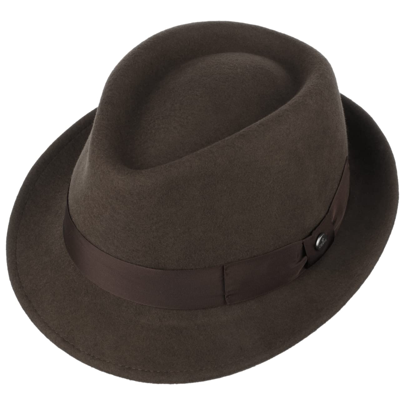 Lierys Classic Wool Trilby Chapeau Felt Wool Unisex Outdoor Travel Band Summer Winter
