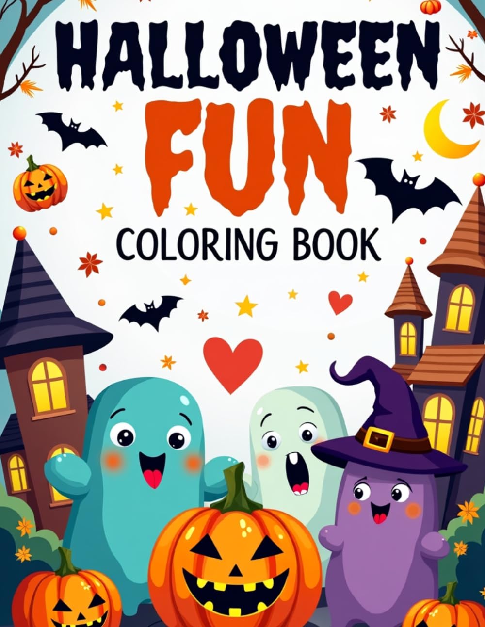 Halloween Fun: Coloring Book