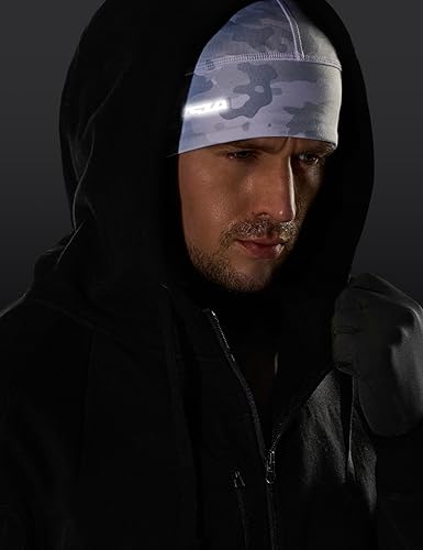 Miniatura 5 de Paquete de 1 o 2 gorros TSLA térmicos, para hombres y mujeres, polar térmico para invierno, esquí, ciclismo, correr, forro de casco