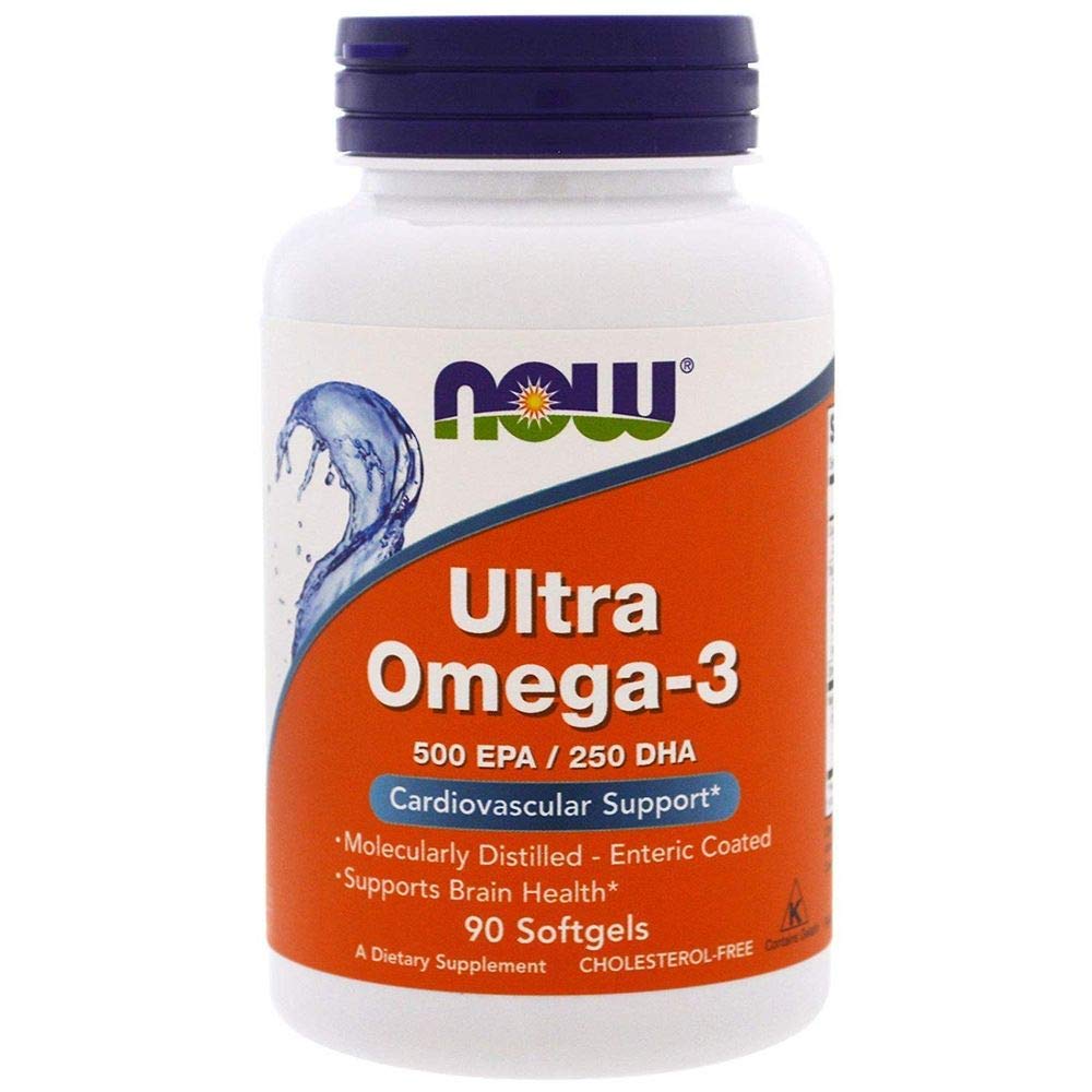 Ultra Omega 3 Supplement, Enteric Coated Fish Oil Softgel For Heart & Brain Health, Pack of 90's