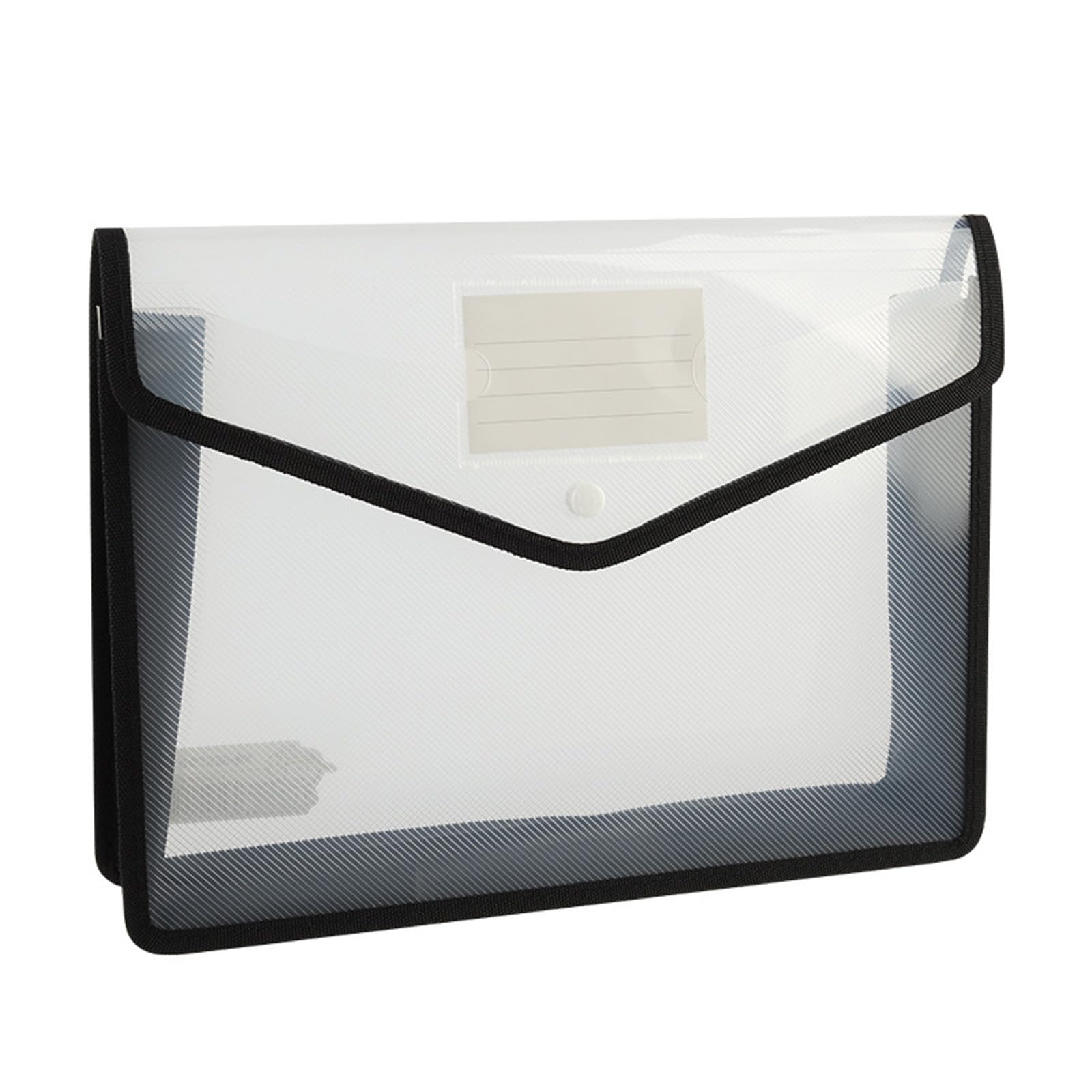 Jazuaiao Document Folder File Wallet Horizontal/Vertival File Folder Press Button Closure Water Resistant Organizers Pocket School Assignment Holder