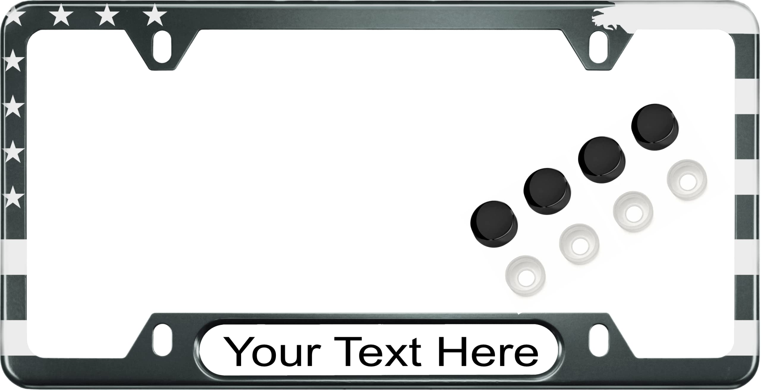 USA Patriotic | American Flag Custom Personalized Anodized Aluminum Thin Top | - Picture 54 of 133
