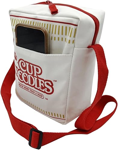 Miniatura 6 de Nissin Cup Noodles Copa de fideos Crossbody, blanco roto, Blanco sucio