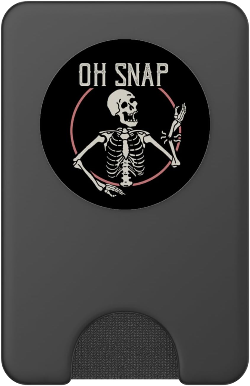 Halloween Skeleton Oh Snap Bone Break PopSockets PopWallet for MagSafe