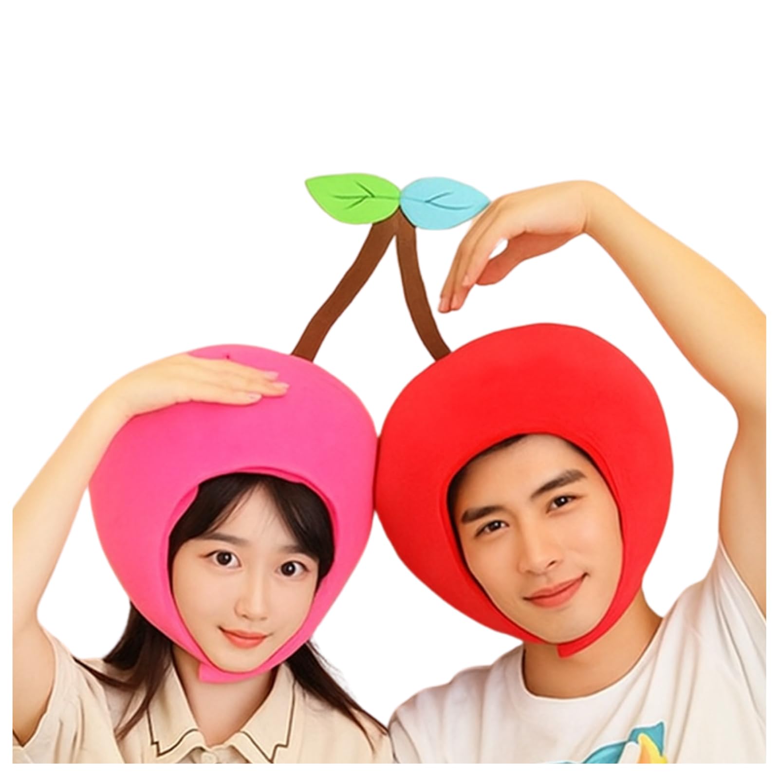 Amazon.co.jp: [KOREWA] SNS映え さくらんぼ 被り物 二人用 カップル