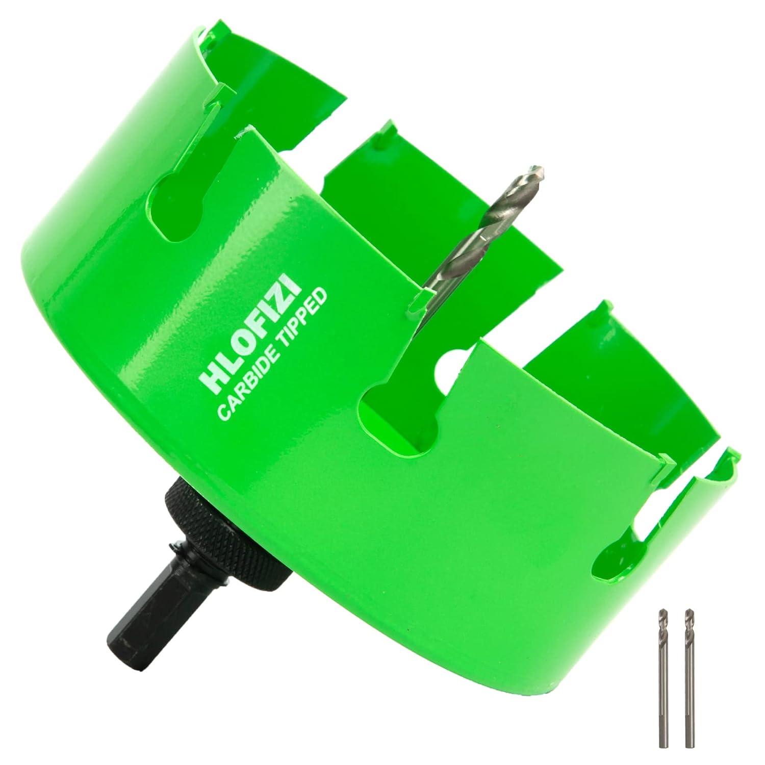 6-1/4 Inch Carbide Tipped Hole Saw Recessed Lights Multi-Material Hole Cutter with Arbor for Wood, Drywall, Plastic, PVC, Fiberglass, 5X Faster, Green