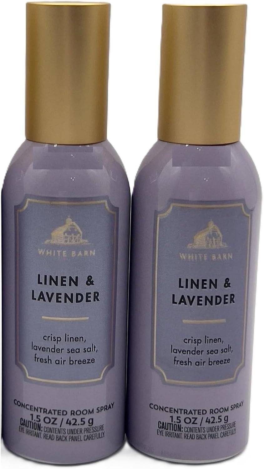 White Barn-Bath & Body Works Linen and Lavender Concentrated Room Spray 1.5 oz Set of 2