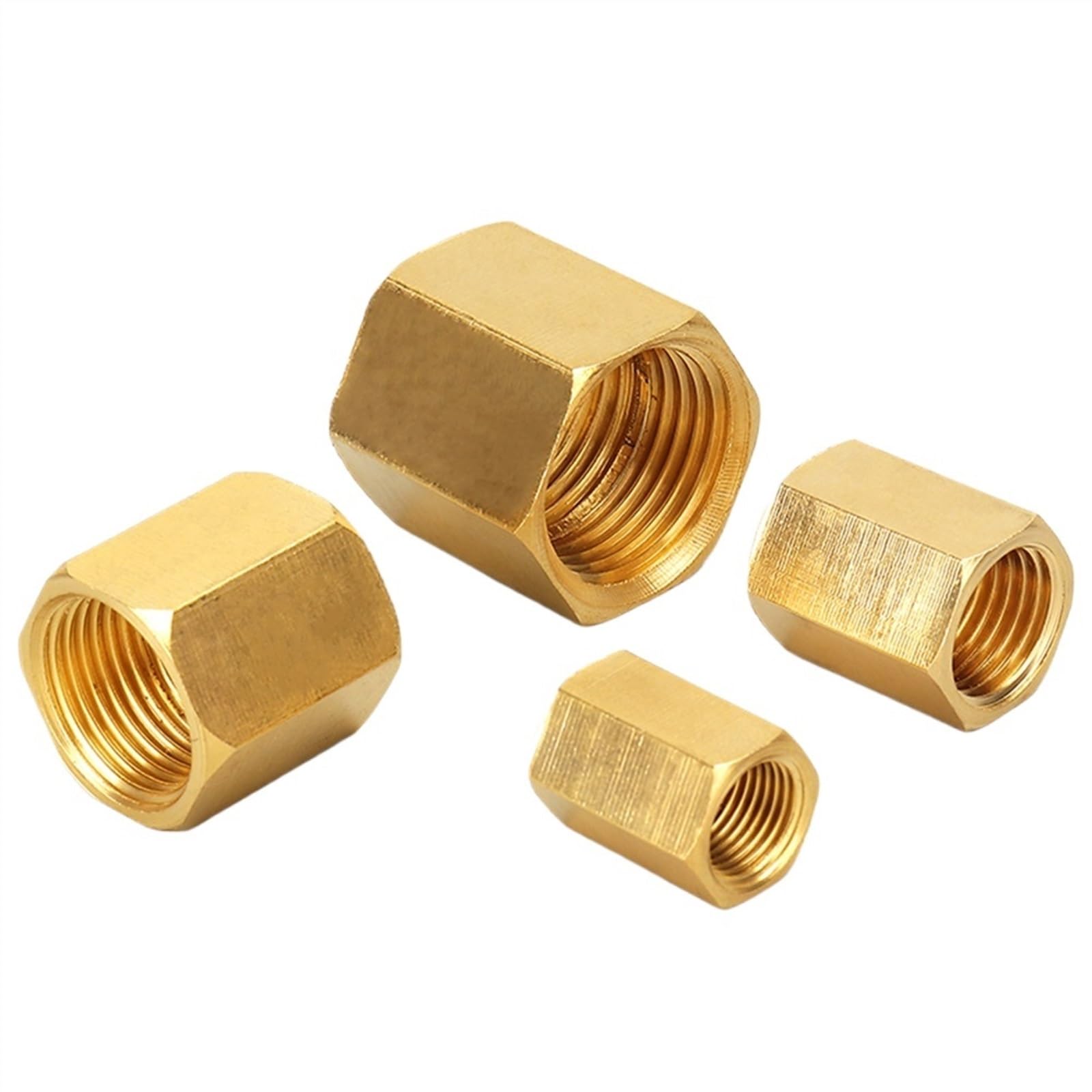 Mosiężna złączka do rur Wąż miedziany Łącznik sześciokątny Szybkozłączka Gwint żeński 1/8" 1/4" 3/8" 1/2" 3/4" BSP do wody paliwa gazowego (kolor: KH-10)