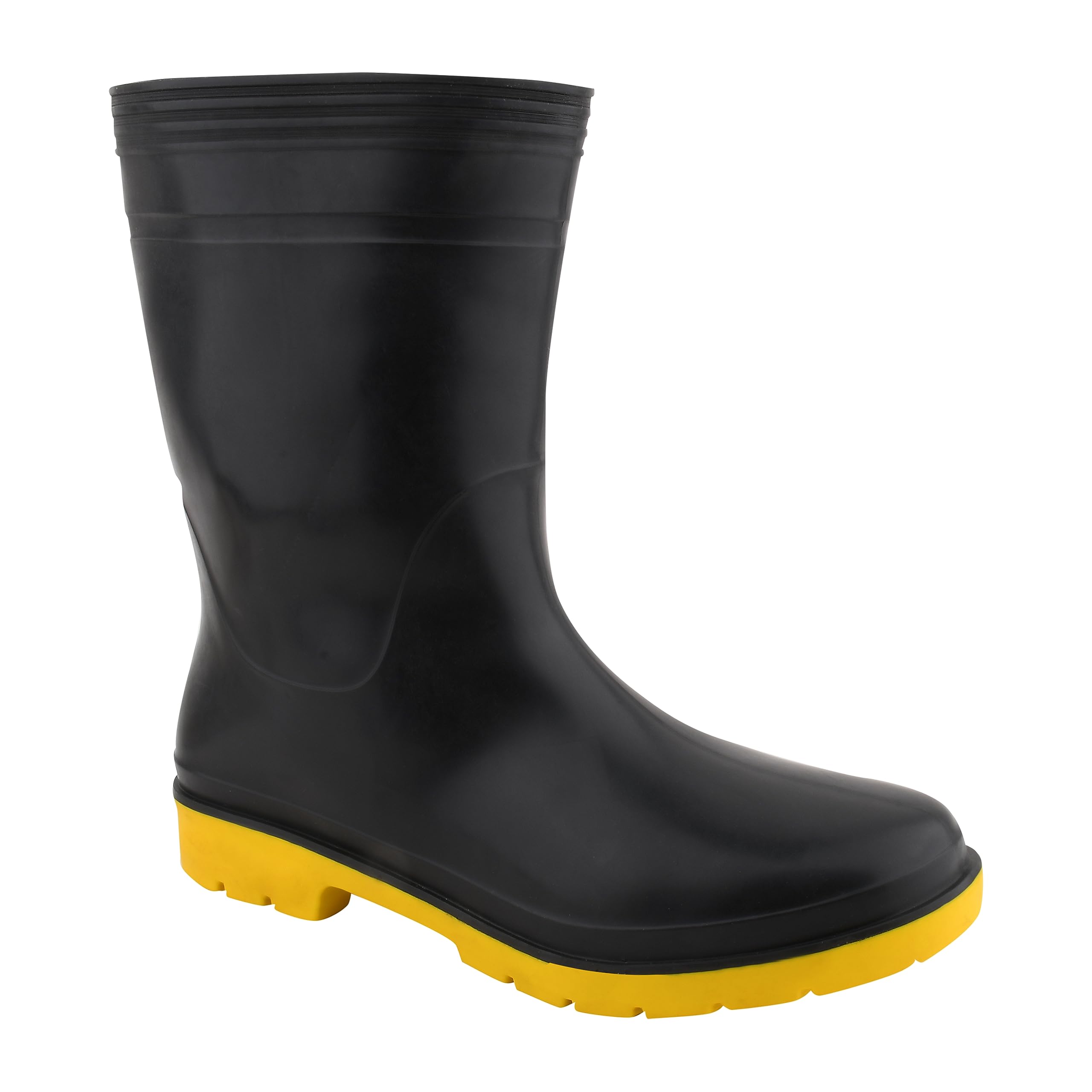 Elecant Gumboot For Men Flexible PVC, Puncture & Tear Resistant, 11 Inch Yellow Anti-Static,Anti-Slip,Oil/Water/Acid Resistance,Labour/Worker Purpose for Men