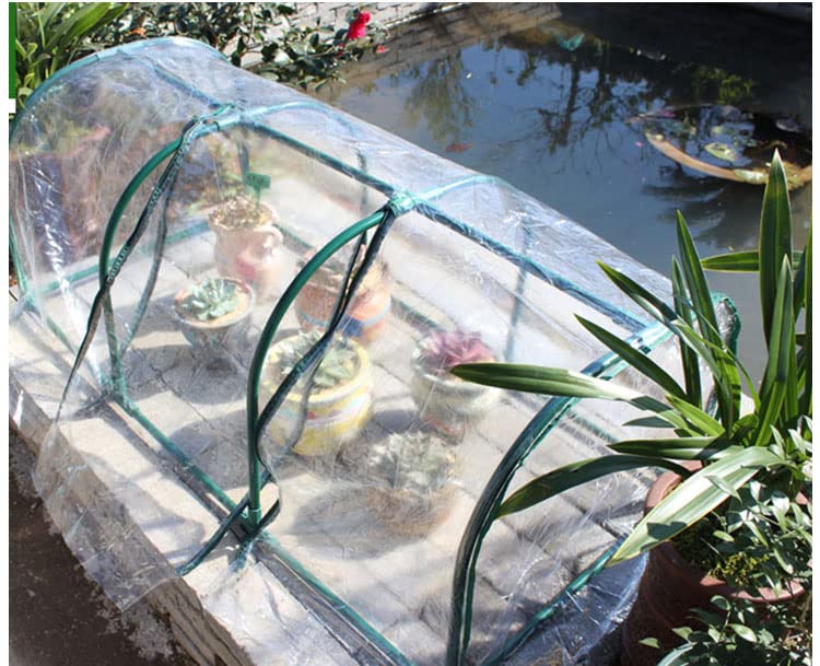Mini Greenhouse for Outdoor Indoor, Small Green House for Garden, Backyard, Patio, Balcony, Portable Clear Tent for Plants 39.3''x23.6''x21.6'' HOORY (bent)
