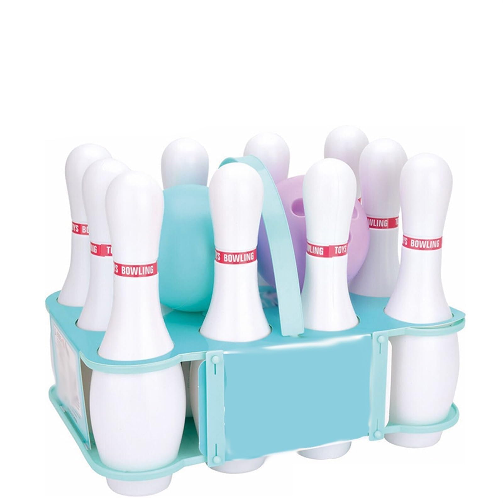 THE WHITE SHOP 12PCS Light up Bowling Ball Toys Set, Bowling Pins Toy Game with 10 Pins and 2 Balls Fun Sports Games for Kids Toddler Indoor and Outdoor Boys Girls Children 3-6 Years