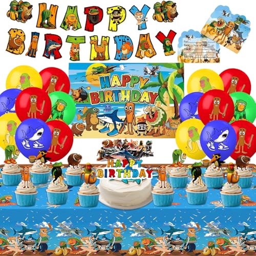 Italian Brainrot Birthday Party Supplies Set Brainrot Birthday Decorations