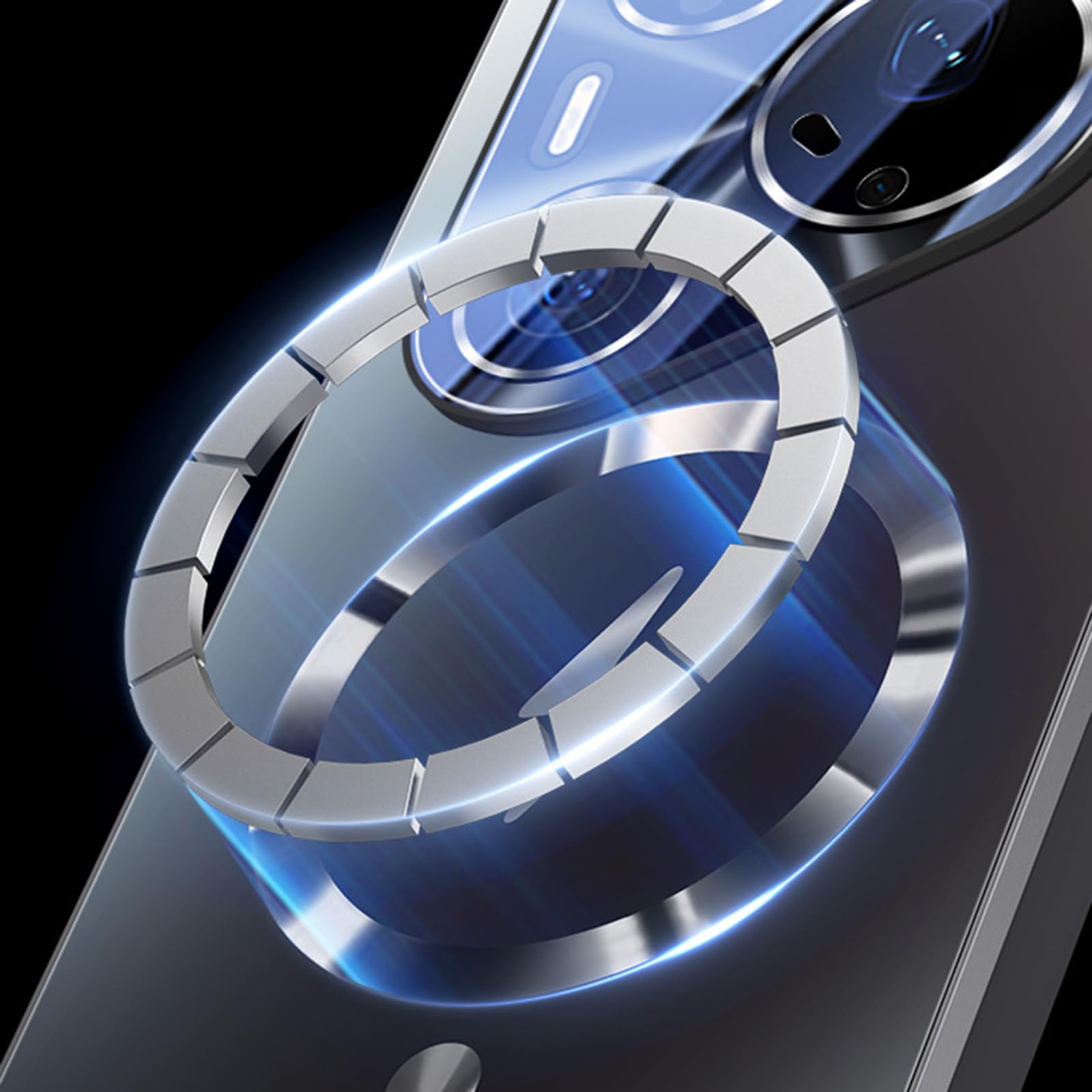 Magnetisch Hülle für Huawei Pura 90 Pro Max/90 Pro/90, Dünne Gefrostet rutschfeste Schutzhülle mit Volls Schutz des Objektivs Handyhülle,Schwarz,90 Pro