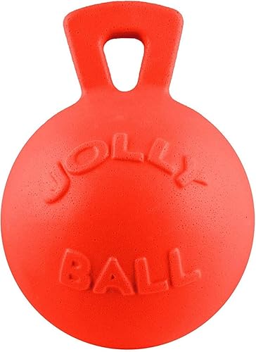 Miniatura 36 de Jolly Pets Tug-n-Toss - Pelota de masticar resistente con mango, 6 pulgadas Azul,Azul (Arándano),Púrpura claro,Naranja,Púrpura,Rojo