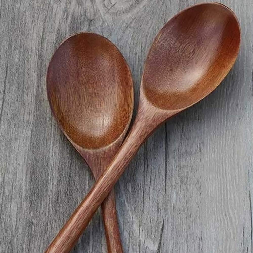 6-teiliges Holzlöffel-Set Aus Nanmu – Handgefertigte Kochlöffel Für Küche & Honig – Naturbelassenes Holz