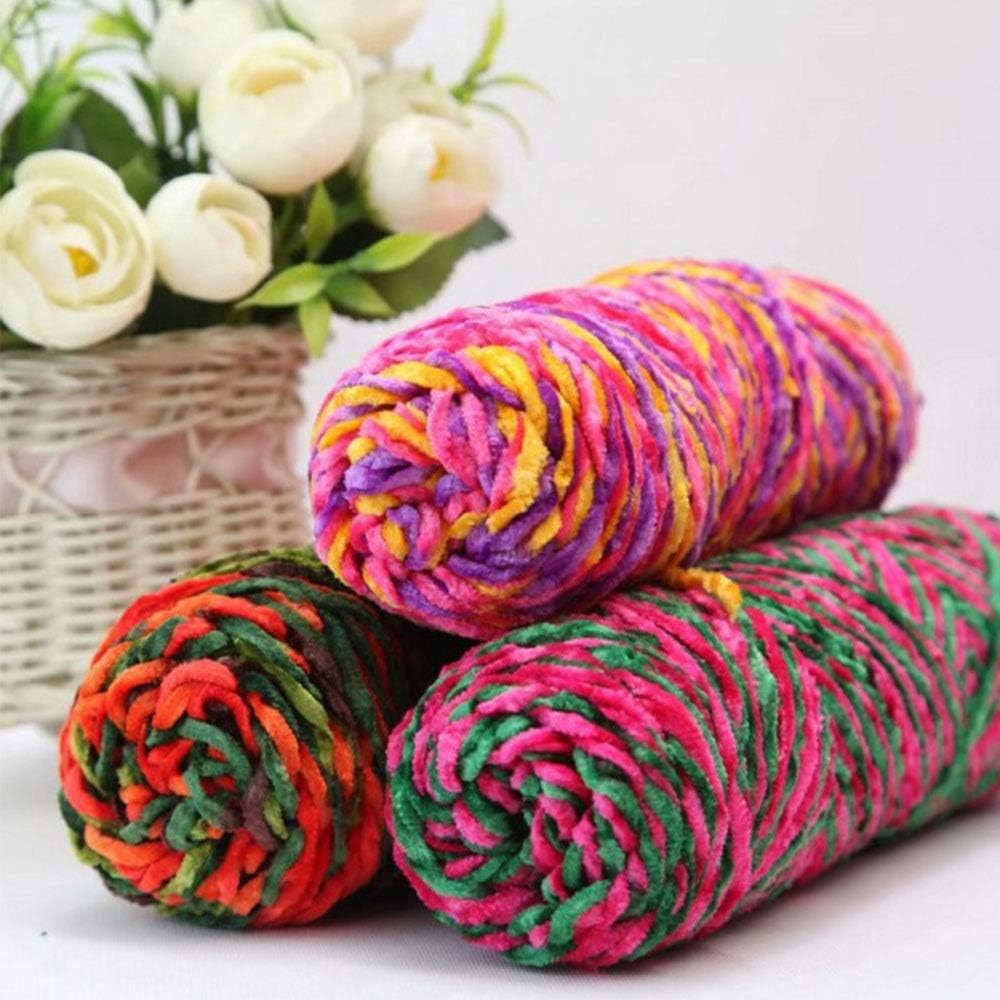 800gram Velvet Yarn DIY Knitting Pillowcase Yarn Crochet Afghans Blanket Chenille Yarn Fluffy Green White Blue Chenille Yarn Knit Winter Scarf Sweater Yarn