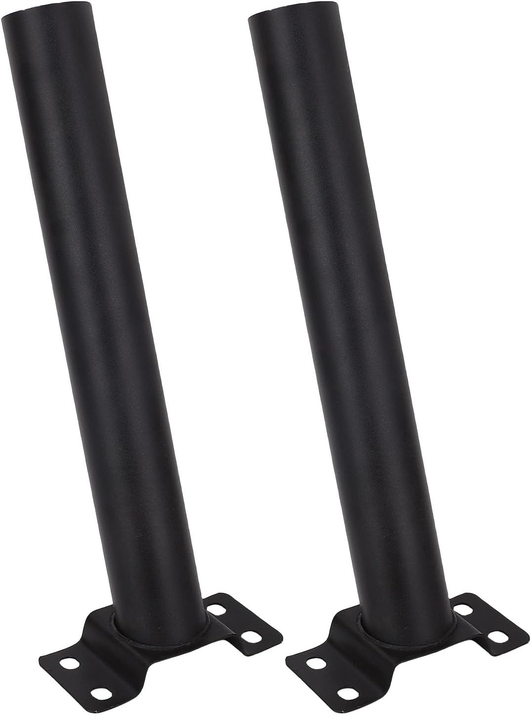 AUNMAS Light Pole Mount, Solar Lighting Mounting Bracket with 180 Degree Rotation, Alloy Steel, Wall Mounted, Weatherproof Black, for Street Light Barn Lamp Post Tree