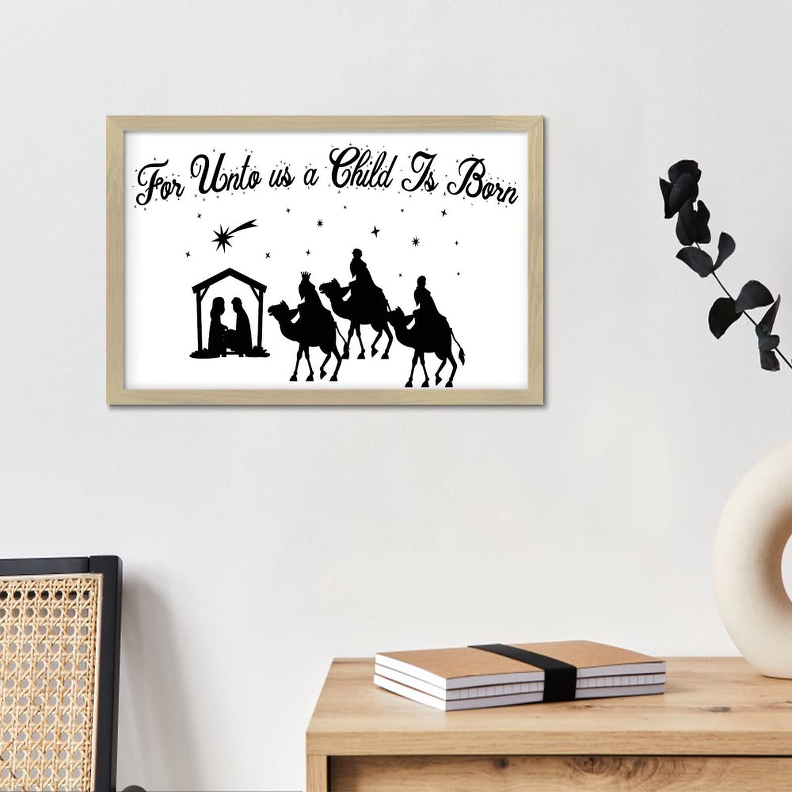 Decoración cristiana de madera premium para pared estilo rústico moderno