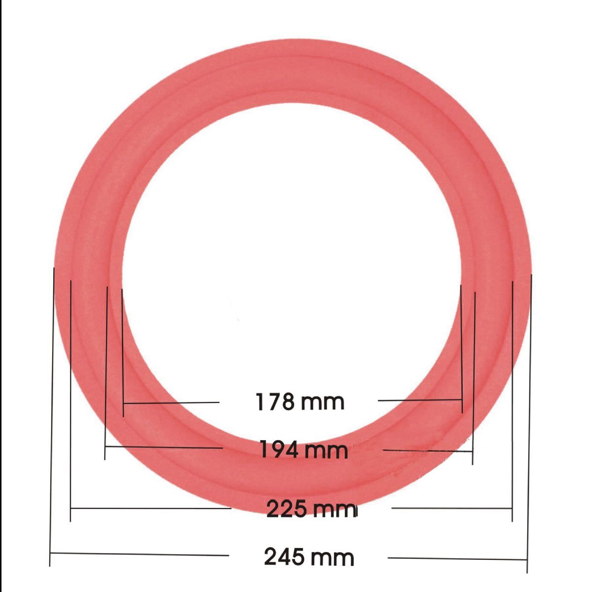 MJJEsports 10 Pouces Woofer Haut-Parleur Mousse Surround Edge Remplacement Kit De Réparation Pour Cerwin Vega