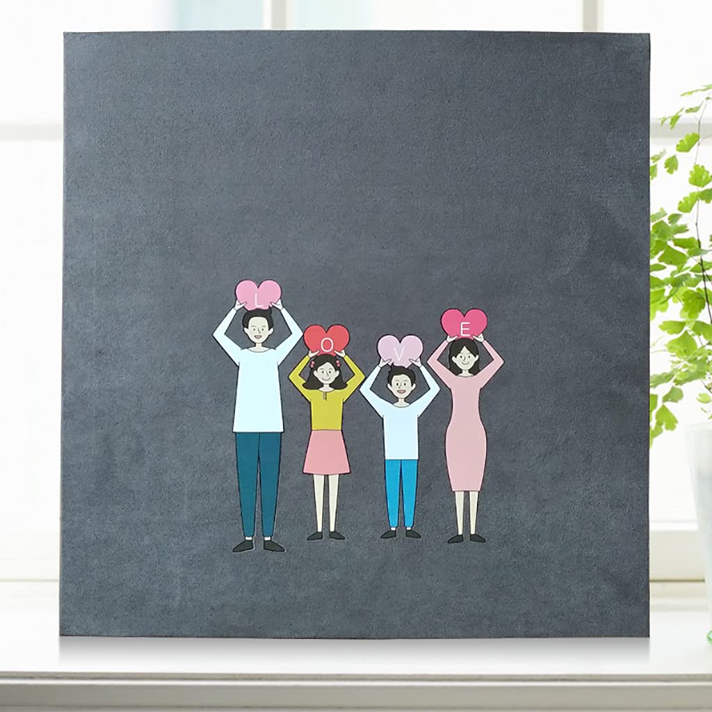 Album Photo, Album Photo Bricolage adhésif de 18 Pouces, Carte Blanche avec 30 Pages intérieures (60 côtés), adapté pour l'anniversaire de Mariage en Famille, Les Vacances de bébé.