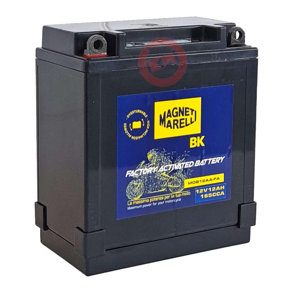 Batteria YB12A-A 12V 12AH Sigillata Pronta all’uso compatibile con HONDA CB 650 750 KAWASAKI GPZ 550