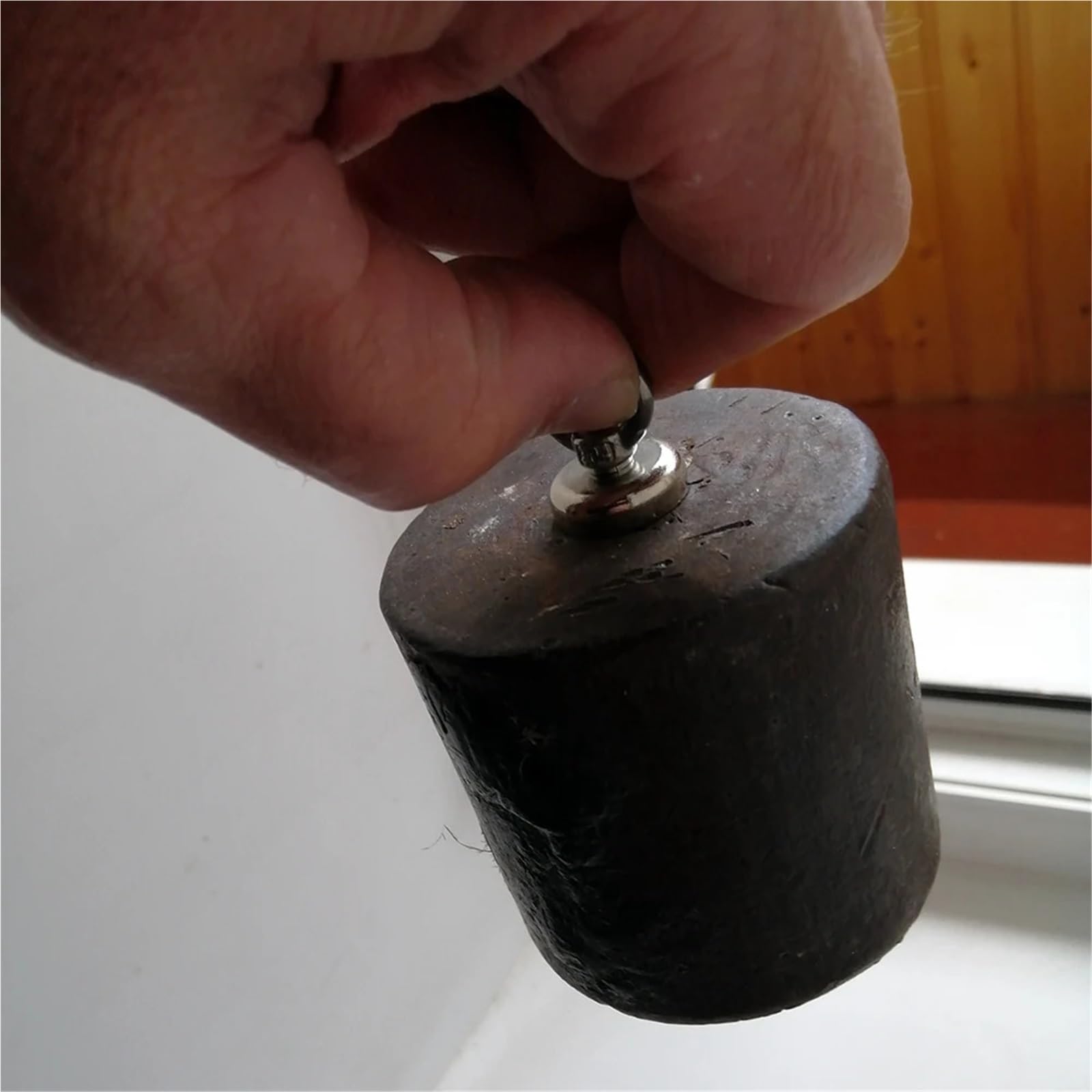 Aimant De Pêche Aimants de pêche, Aimant de Recherche en néodyme de Terres rares, Puissant et Robuste, for la pêche en rivière Aimant Neodyme(D48mm Pull Max 55kg)