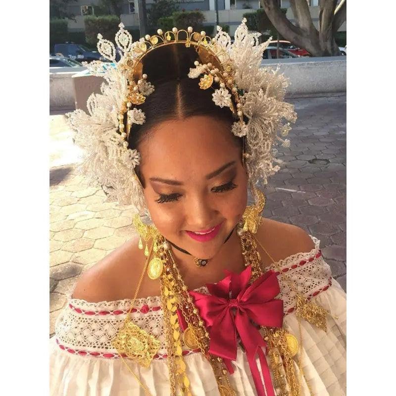 Generic Pescadito For Panamanian Pollera, Panamanian Necklace Stainless Steel (Gold)3