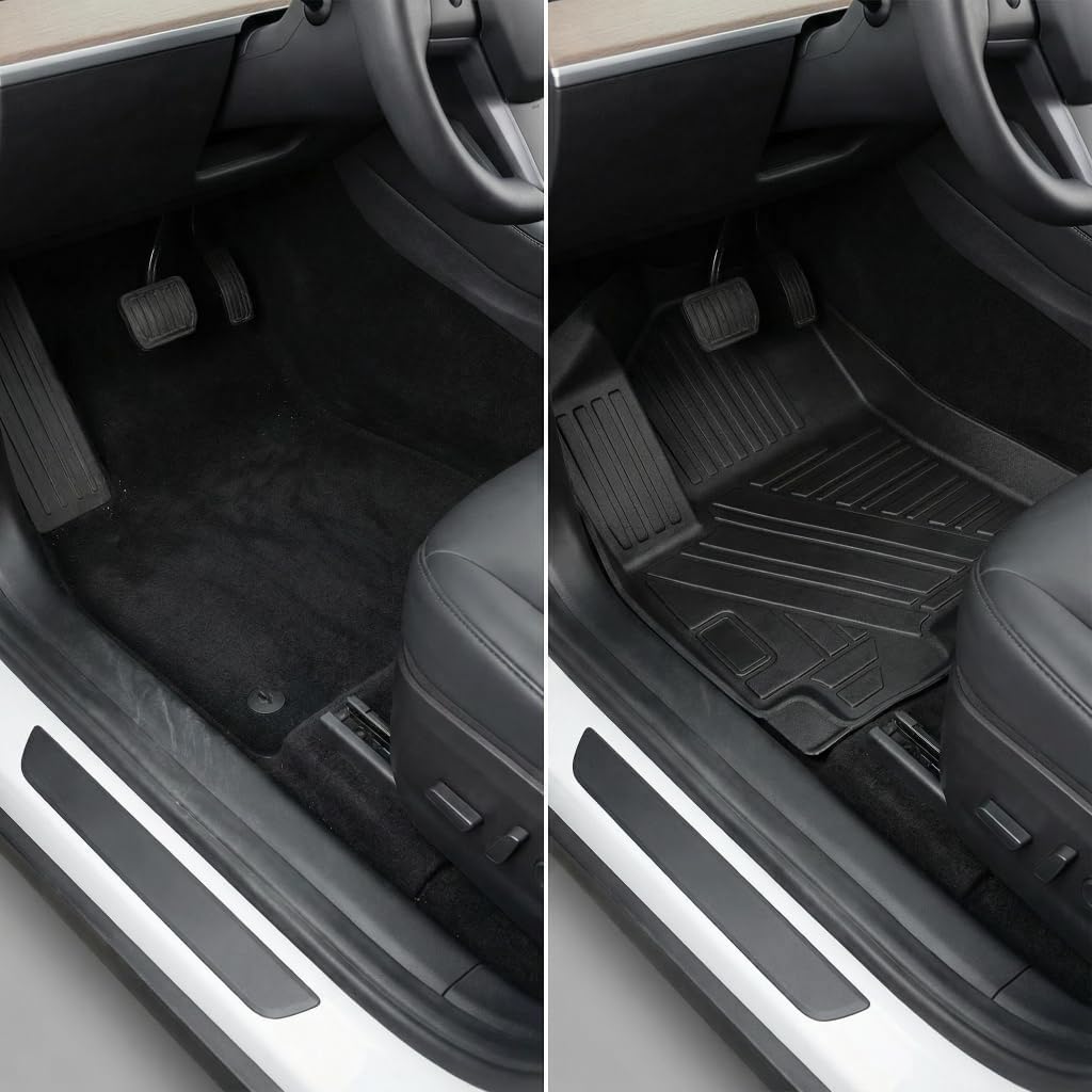 TPE Floor Mats Compatible with KIA Sportage Gas 2023-2026 Models，All Weather Protection 3D Waterproof Durable Anti-Slip TPE Floor Liners 1st ＆ 2nd Row Custom-fit Set Accessories （Non Hybrid Non PHEV）