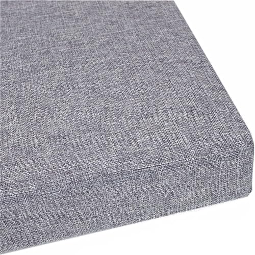 Coussin de banc d'extérieur contre le mal de dos matelas éponge haute densité gris 160 cm