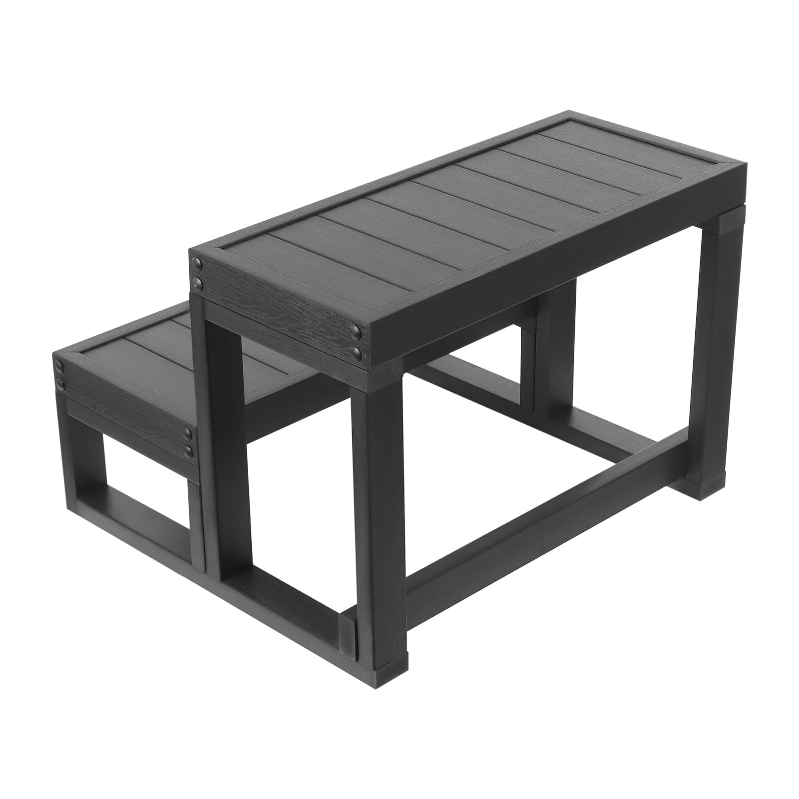 2 peldaños para bañera de hidromasaje, escalera de piscina, escalones de spa antideslizantes, 60 x 54 x 42,3 cm para jacuzzi