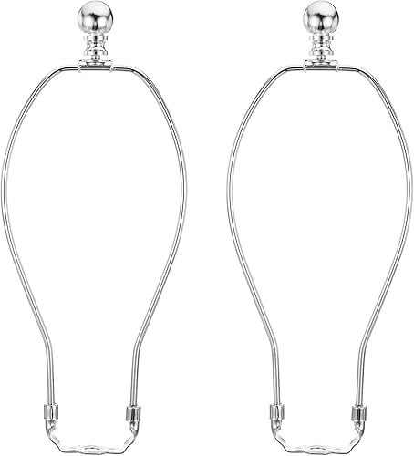 Miniatura 7 de PATIKIL Kit de arpa de lámpara de 12 pulgadas con remate, 2 juegos de soporte de pantalla desmontable, accesorios de iluminación para lámparas de