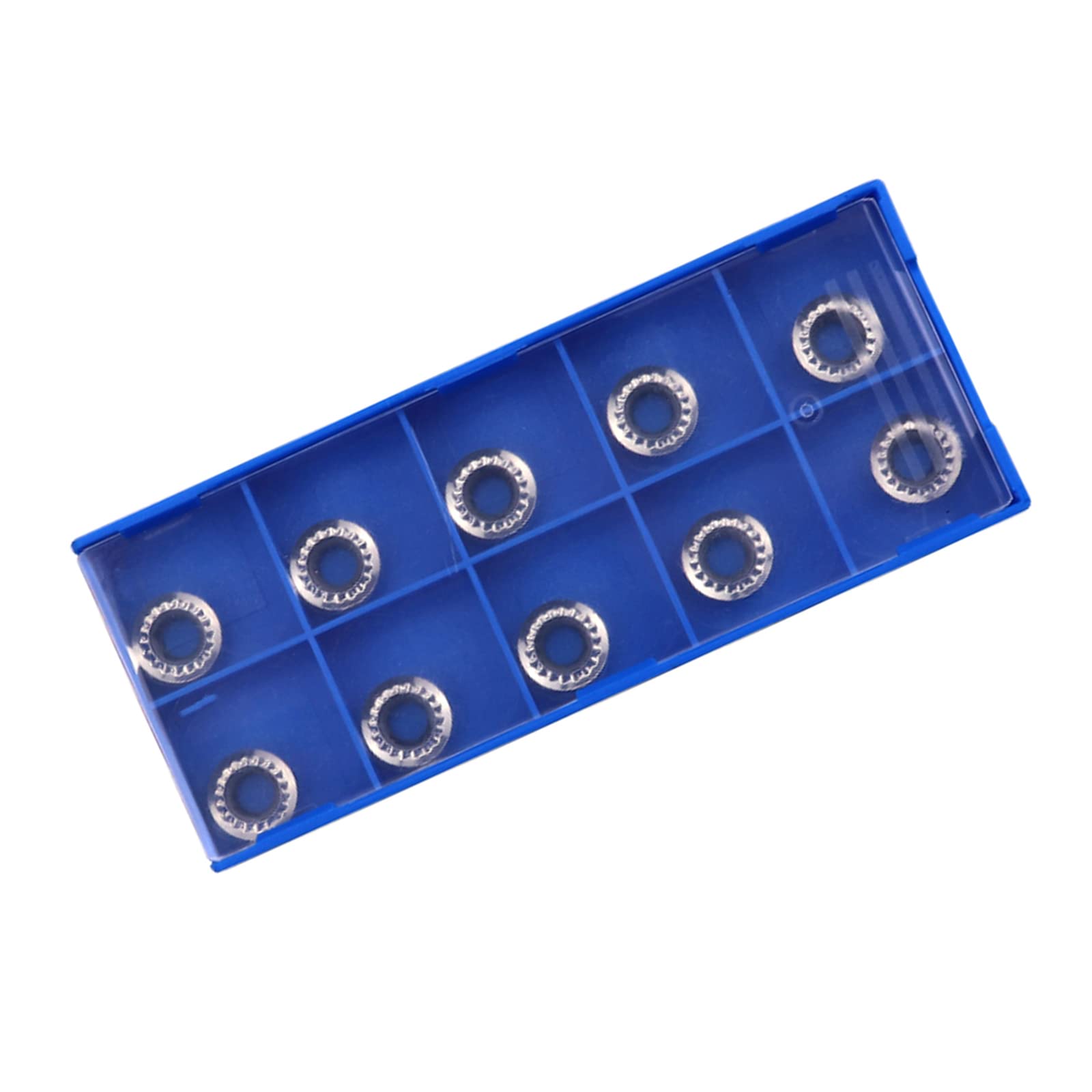 R5 Carbide Inserts Cutters Knives Replacement Circular Blades for ROOCBIT CNC Spoilboard Surfacing Router Bit Woodworking Spiral Helical Planer Head 10PCS