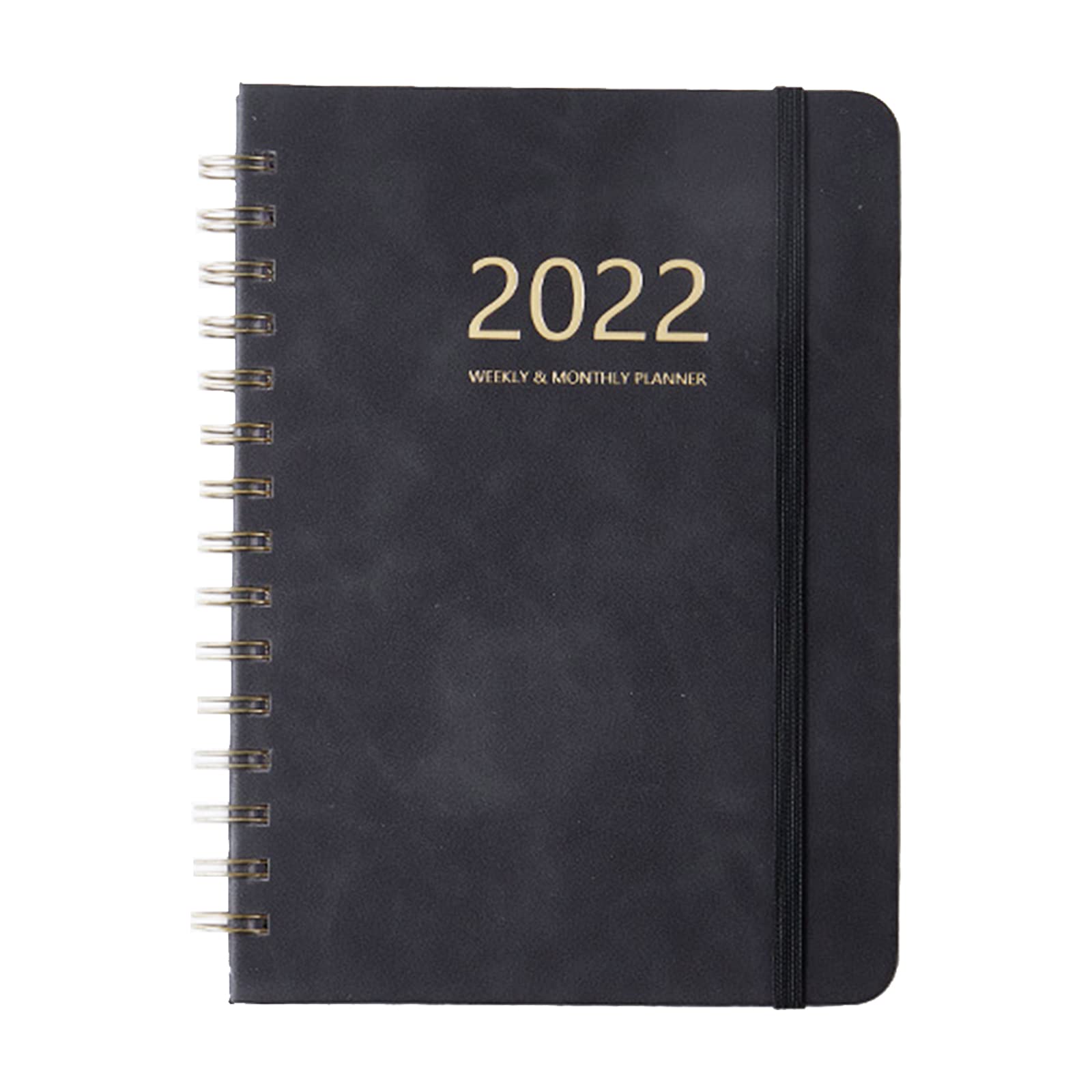 Ketsicart A5 Notebook Scol Diary 2022 Notebook with Daily Weekly Schedule 160 Pages Spiral Exercise Books