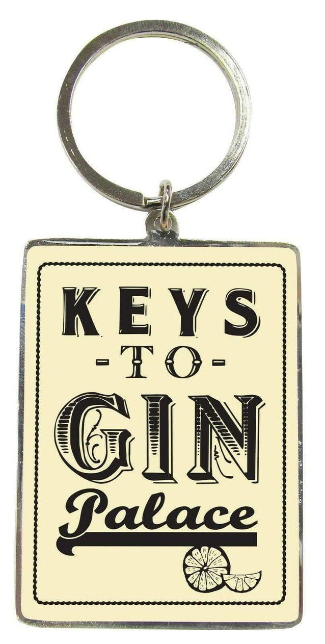 Wpl Multicolor Keys To Gin Palace Metallic Keyring Lovely Birthday Idea