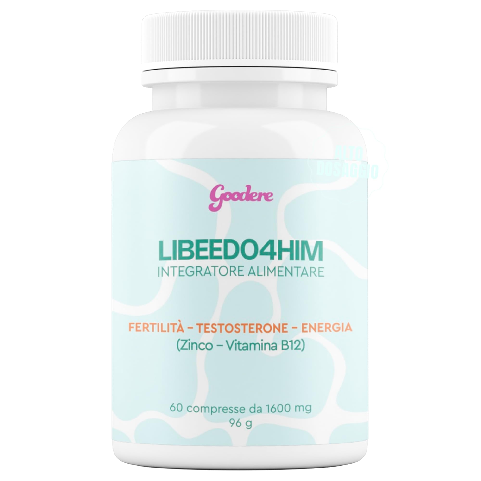 LIBEEDO4HIM - Integratori Per Uomo Con Maca Peruviana, Tribulus E Arginina – Supporto Energetico, Benessere Maschile – 60 Compresse