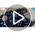 Joiedomi Glow in The Dark Blanket Space Gifts for Girls Boys Age 2 3 4 5 6 7 8 9 10 11 12 Year Old Boy Gifts, Soft Cozy Flannel Kids Throw Blanket, Birthday Bedroom Decor 50"×60"