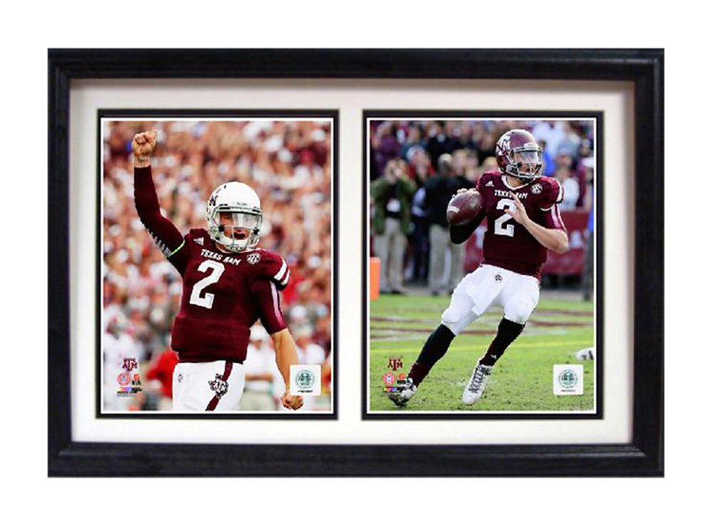 Encore Select 124-25 NCAA Texas A&M Aggies Johnny Manziel Double Frame, with Two Images, 12-Inch by 18-Inch