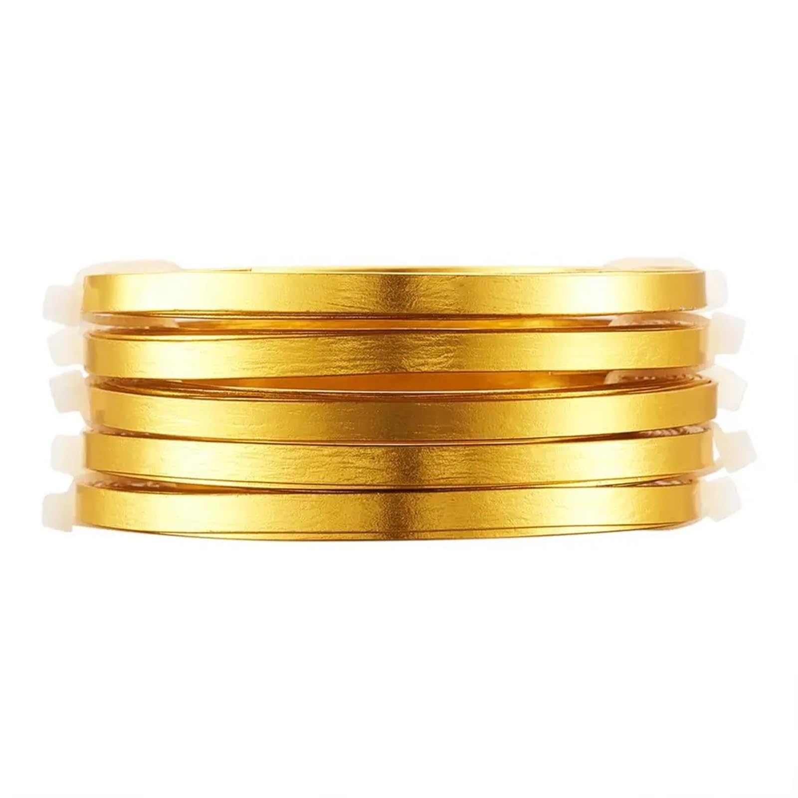 Filo di Alluminio 5 Rotoli di Filo di Alluminio Piatto for la creazione di Gioielli Fai da Te Argento Dorato PeachPuff 3x1mm 5x1mm Circa 2m/Rotolo(5x1mm Goldenrod)