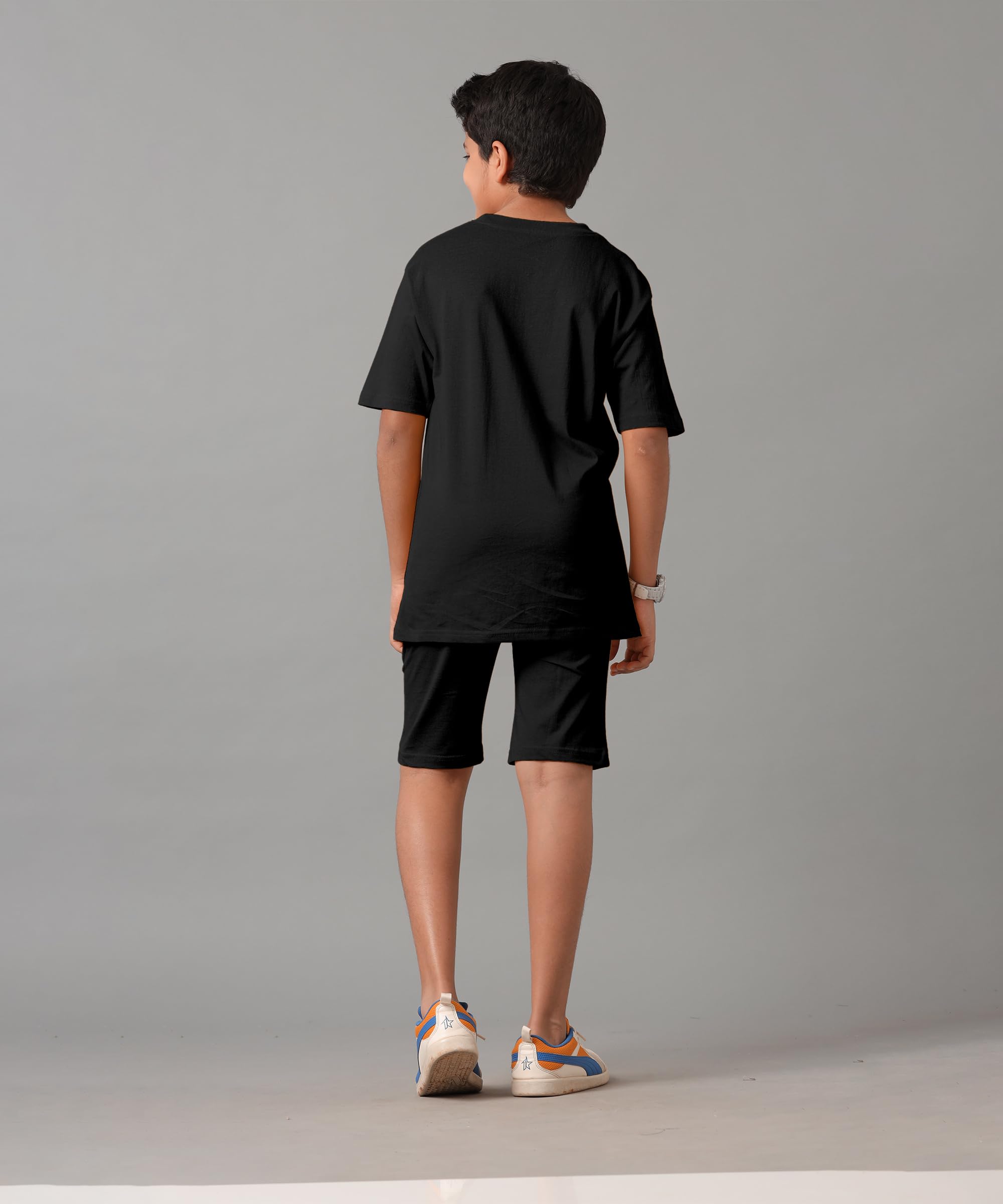 KYDA KIDS Camiseta y pantalón corto 100 % algodón puro estampado para niño