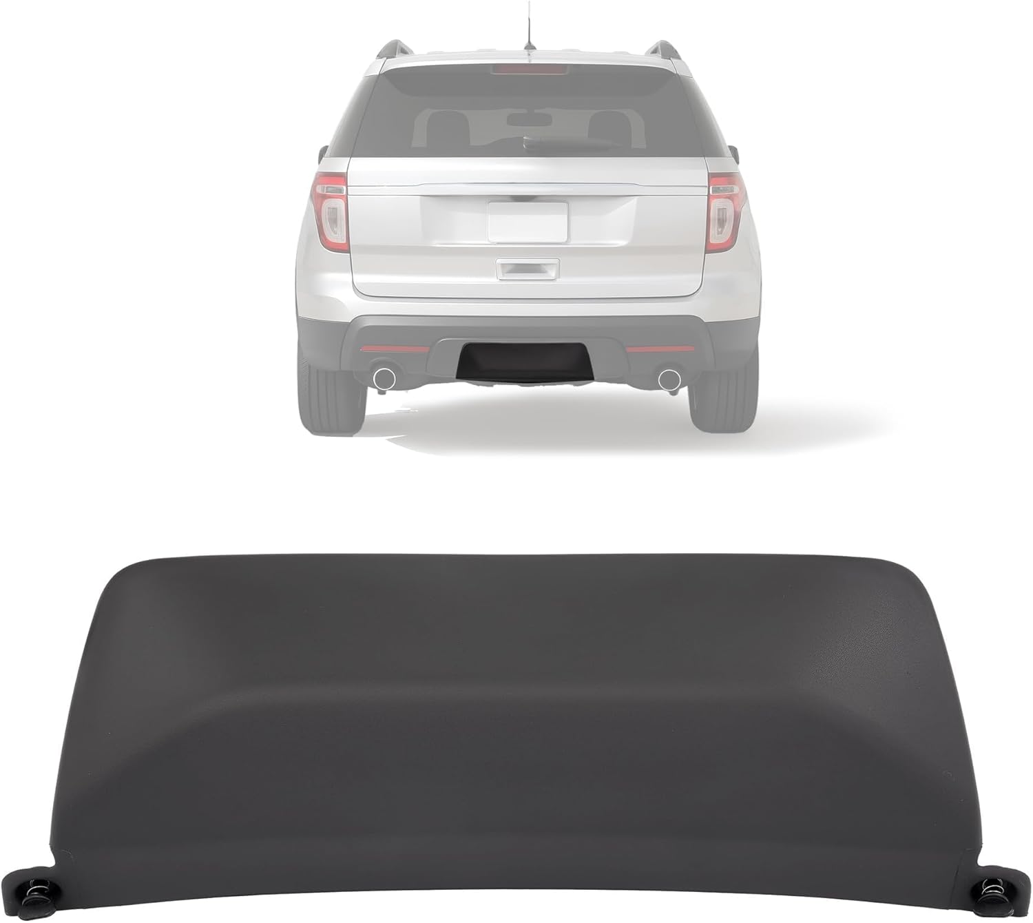 Rear Bumper Trailer Hitch Cover Compatible with 2011-2015 Ford Explorer Models w/Trailer Towing Package/2013-2015 Ford Police Interceptor Utility Replace BB5Z-17F000-BA Plastic(PP+TD20)