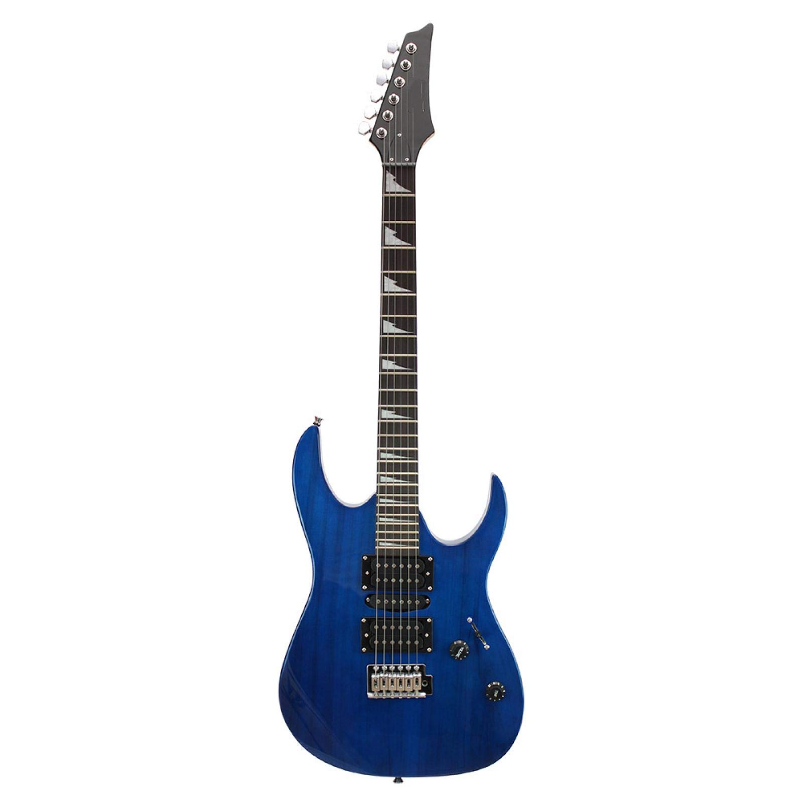 Chitarra elettrica per mancini da 38 pollici, basso elettrico professionale da concerto Tastiera in palissandro 38 pollici blu