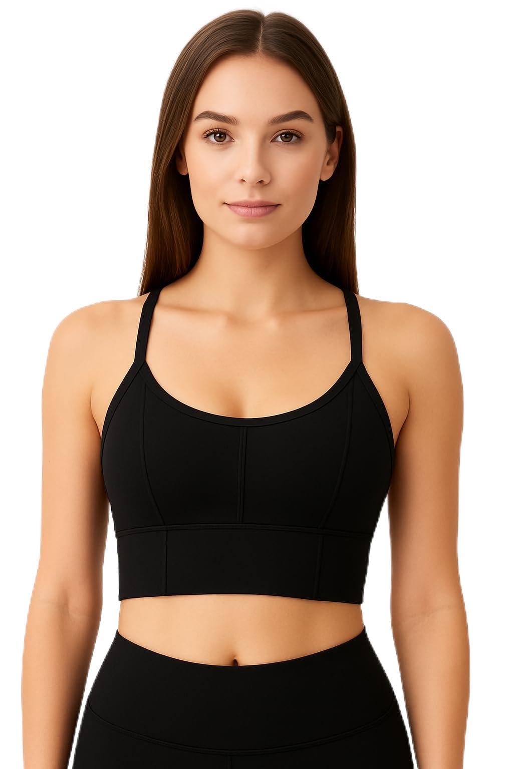 ingrid Women Sports Heavily Padded Bra (Black)-picture-41
