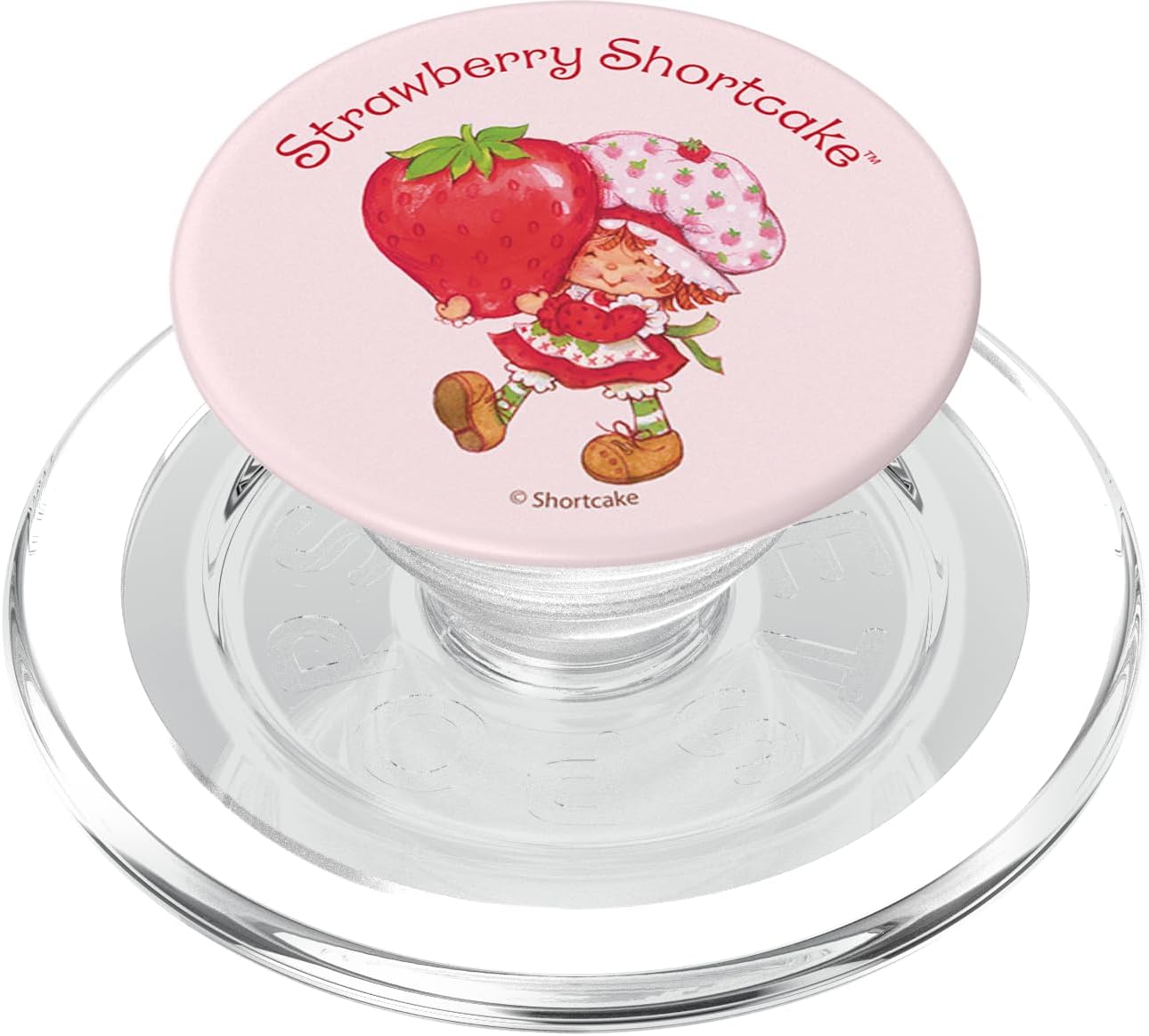 Strawberry Shortcake Giant Strawberry Vintage Portrait PopSockets PopGrip for MagSafe