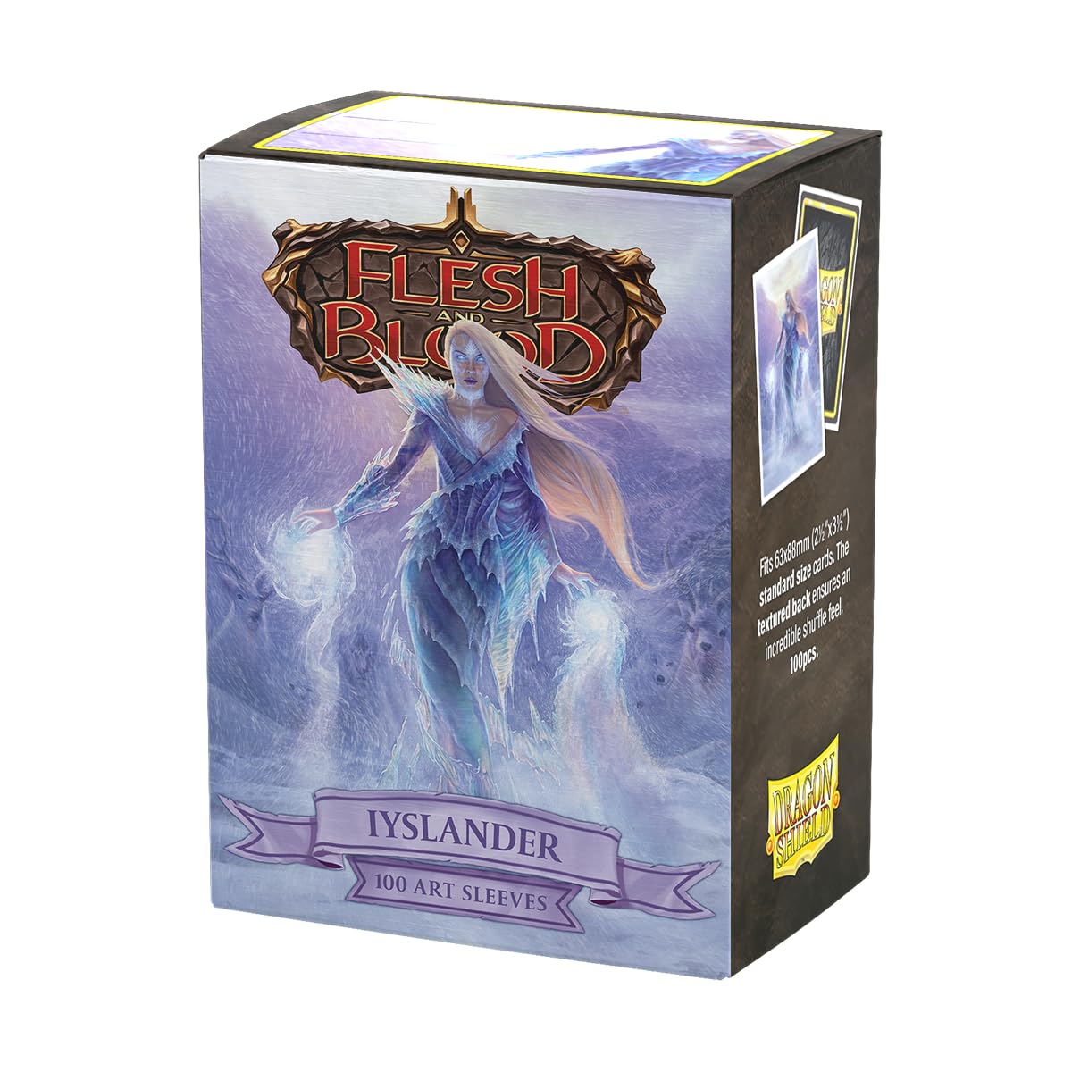 Dragon Shield | Flesh & Blood Art Sleeves | 100 CT - Smooth & Tough Premium TCG Sleeves | Compatible with Pokemon, One Piece & Magic the Gathering | Lyslander, Elemental Wizard — image 1