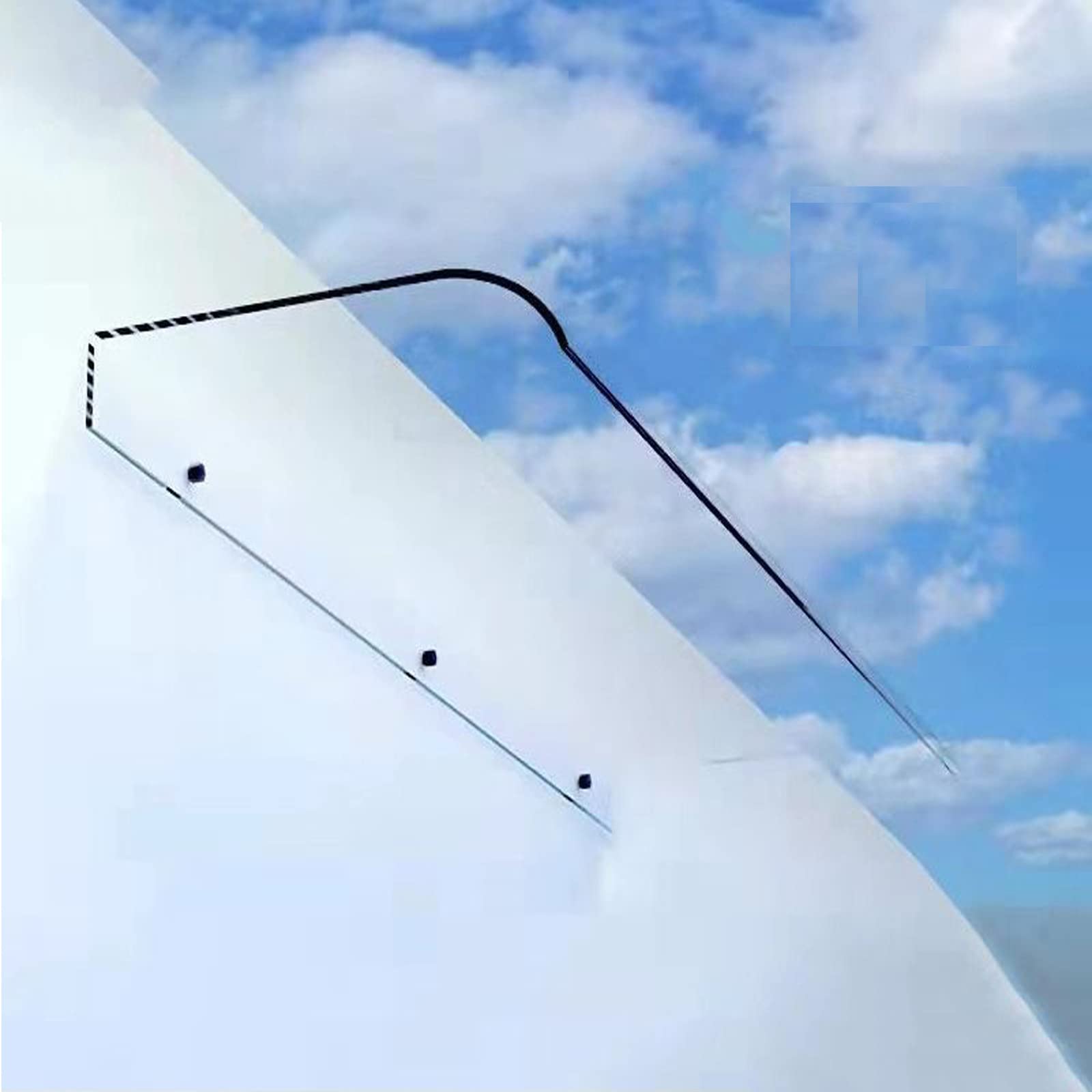 CZYZMDD Polycarbonate Door Canopy for EntranceUV Protection Rain Shield 20"x43" Awning Balcony Window HouseDurable Outdoor Shelter Easy Installation
