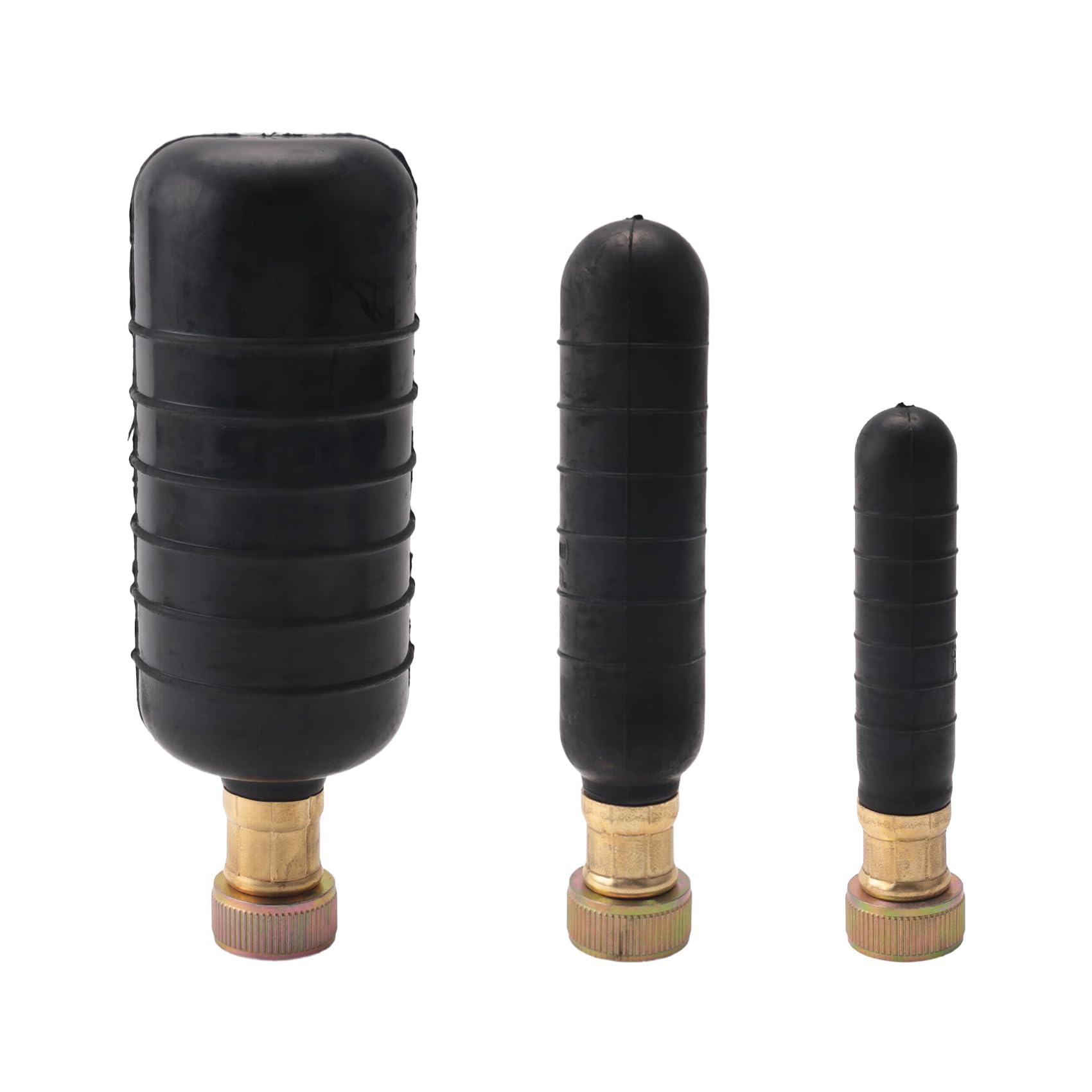 Vjsujehgy Drain Bladder Kit,3 PCS Drain Cleaning Bladders Fits 1 to 6 Drain Pipe, Unclogs Stubborn Blockages in Main Drain & Sewer