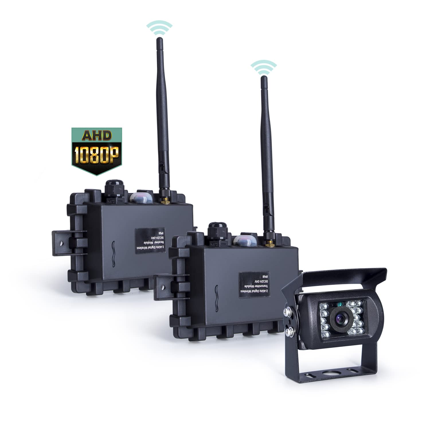 Photo 1 of Digital Wireless reversing System, consisting of a Transmitter Box and a Receiver Box, Included with a 1080P high-Definition Waterproof Camera.